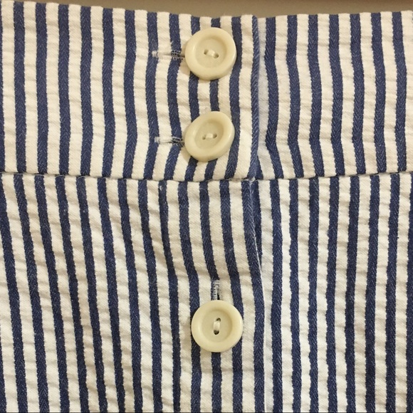 Club Monaco Stripe Cotton Skirt Sz 0 - Picture 6 of 11